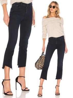 Mother The Insider Crop Two Step Fray Not Guilty Jeans Size 25